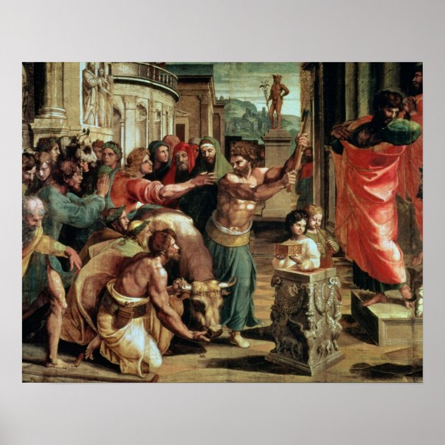 The Sacrifice at Lystra (cartoon for the Sistine C Poster (Front)