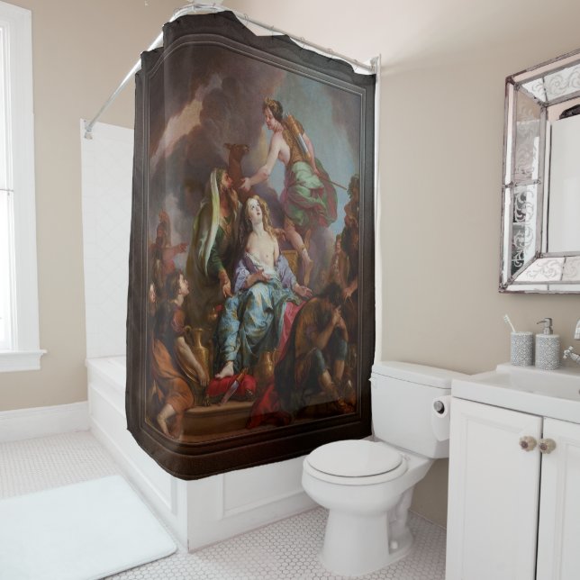 The Sacrifice of Iphigenia by Charles de La Fosse Shower Curtain (In Situ)