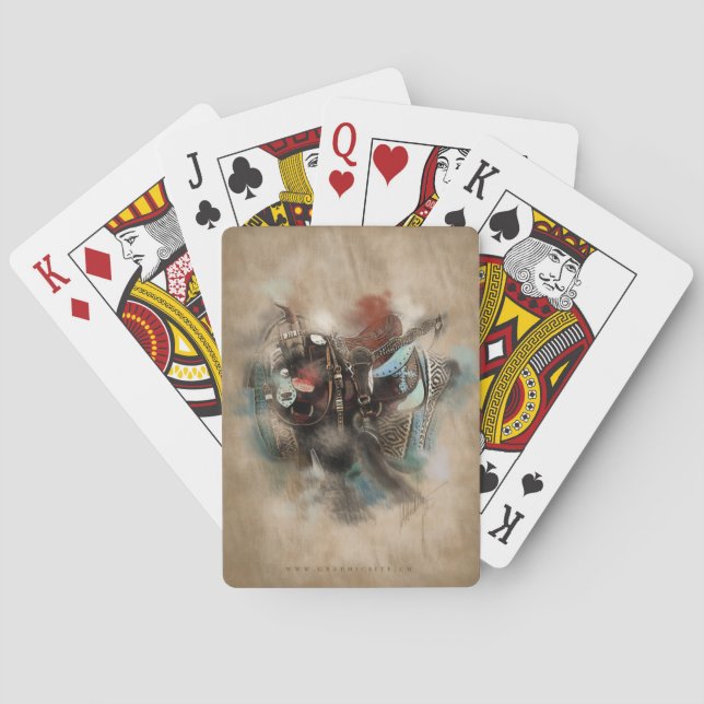 The Saddle - Poker Playing Cards (Back)