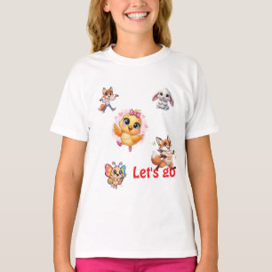 The Safari Squad T-Shirt for Girls - Cute Critter 