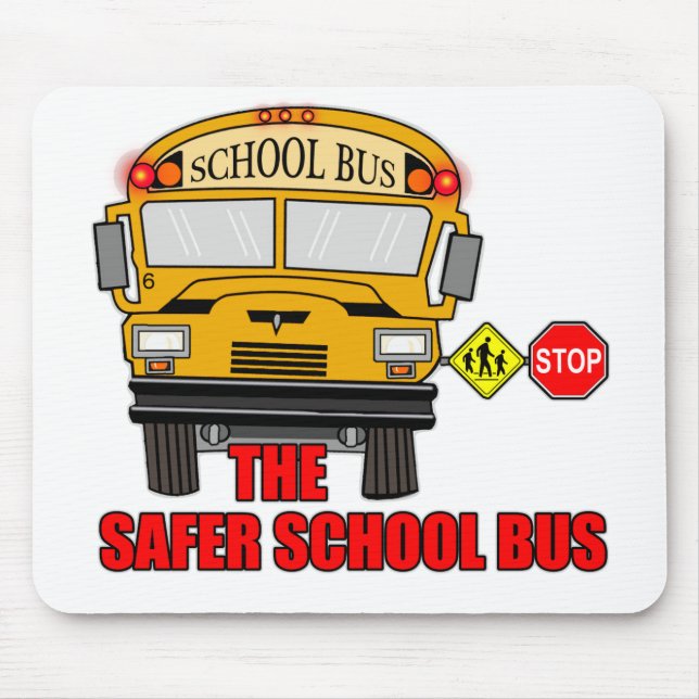 The safer school bus mouse pad (Front)