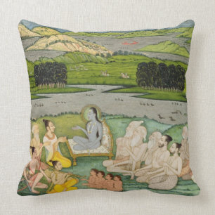 The sage Shuku Deva addressing King Parikshit & a Cushion