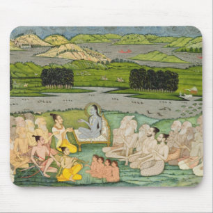 The sage Shuku Deva addressing King Parikshit & a Mouse Pad