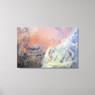 The Sahara Desert In Algeria, North Africa. Canvas Print