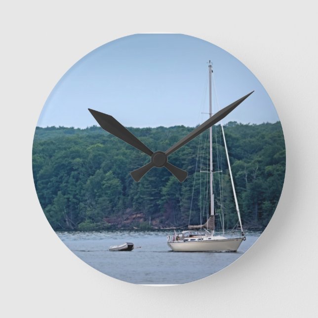 The Sailing Life Round Clock (Front)
