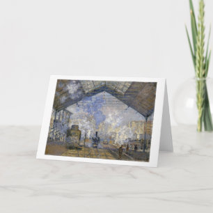 The Saint-Lazare Station, Monet Card