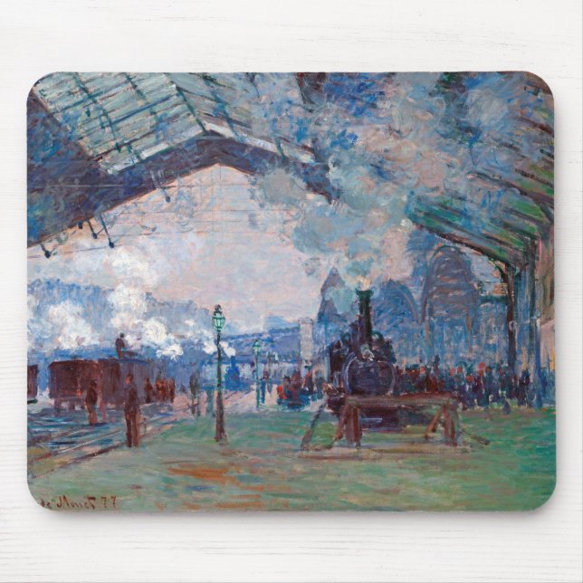 The Saint-Lazare Station, Monet Mouse Pad (Front)