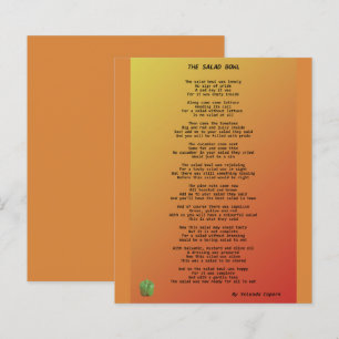 The Salad Bowl Paper Sheet