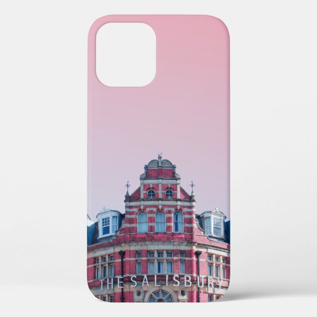 THE SALISBURY BUILDING UNDER PINK SKIES Case-Mate iPhone CASE (Back)