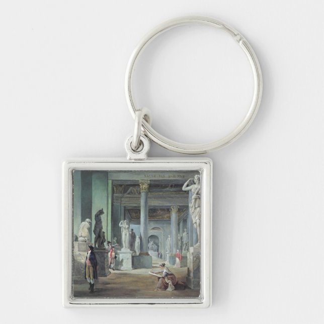 The Salle des Saisons at the Louvre, c. 1802 Key Ring (Front)