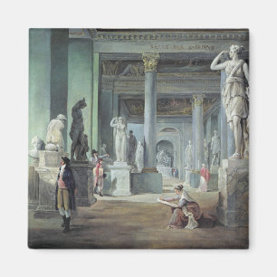 The Salle des Saisons at the Louvre, c. 1802 Magnet