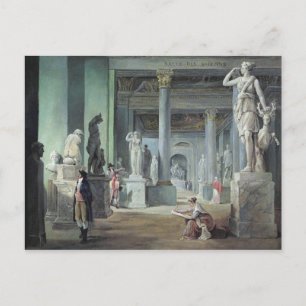 The Salle des Saisons at the Louvre, c. 1802 Postcard