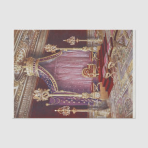 The Salle du Trone in the Palace by Edwin Foley Tissue Paper