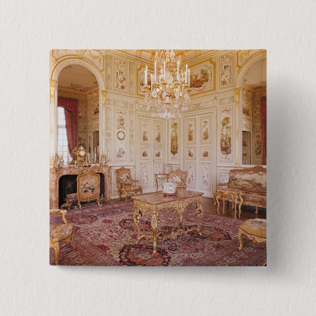 The Salon Chinois, c.1740 15 Cm Square Badge (Front)