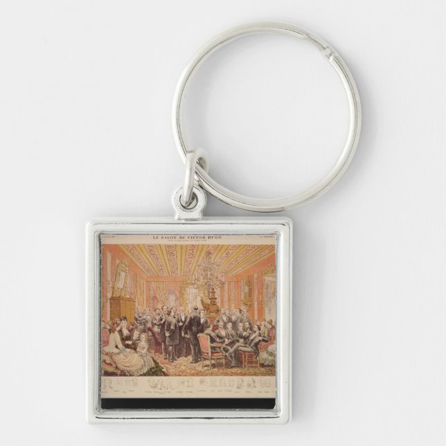 The Salon of Victor Hugo Key Ring (Front)