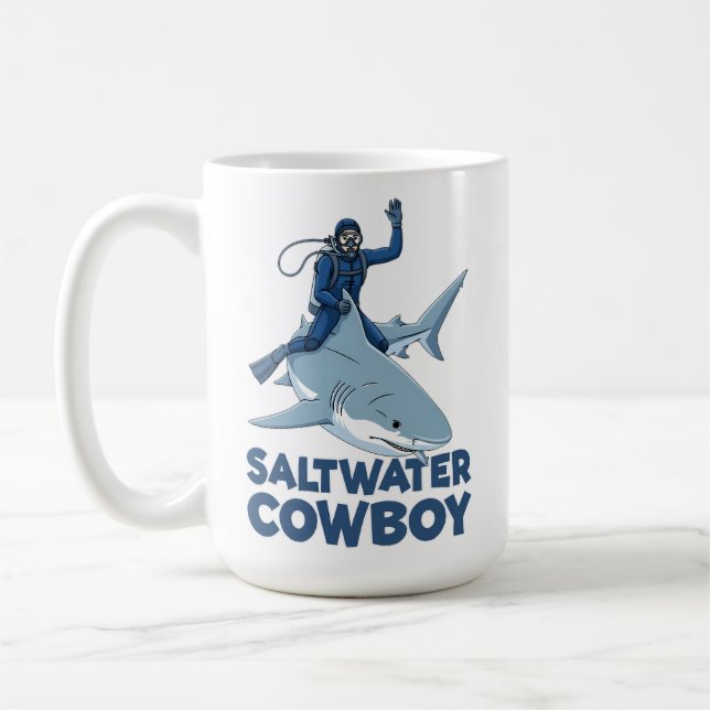 The Saltwater Cowboy Coffee Mug (Left)