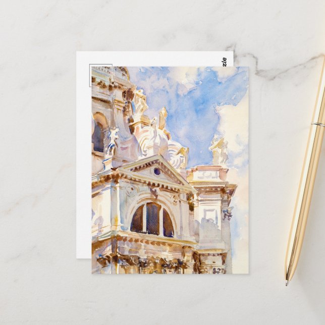 The Salute, Venice by John Singer  Postcard (Front/Back In Situ)