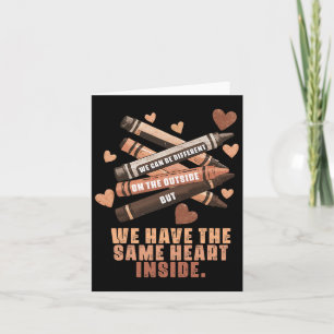The Same Heart Inside Melanin Black History Month  Card