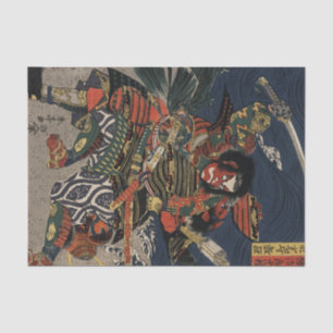 The samurai warriors Tadanori and Noritsune Tissue Paper