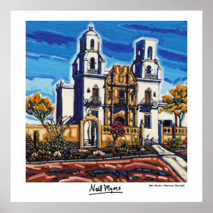 The San Xavier Afternoon Sunlight Poster