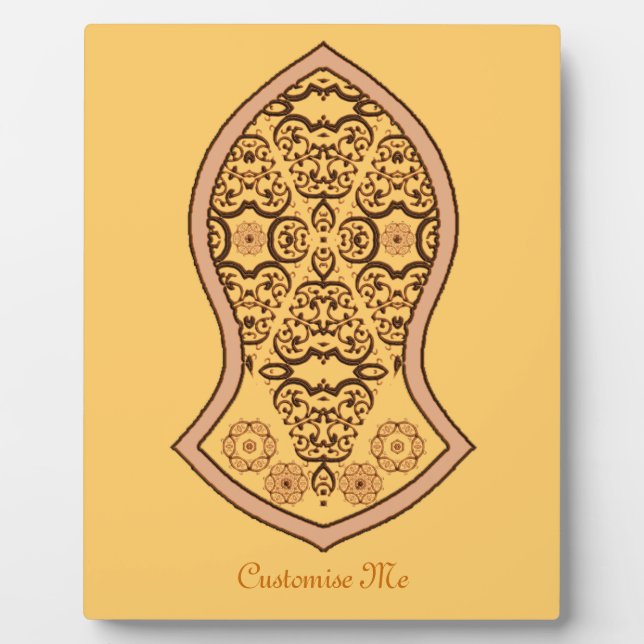 The Sandal Of The Prophet (Orange) Plaque (Front)