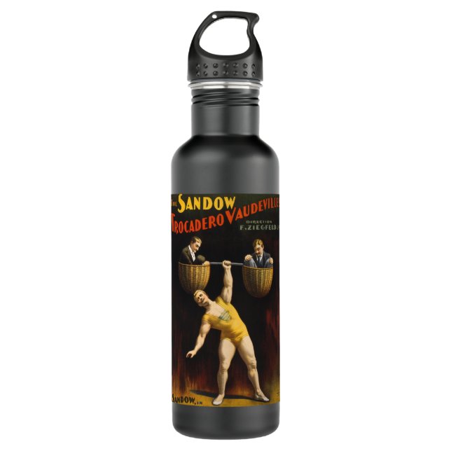 The Sandow Eugen Sandow Vaudeville Weightlifter  710 Ml Water Bottle (Front)