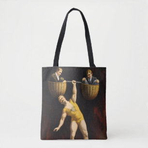 The Sandow Eugen Sandow Vaudeville Weightlifter  Tote Bag