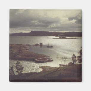 The Sandvik Fiord by Hans Gude Magnet