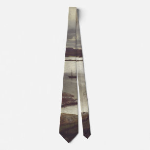 The Sandvik Fiord by Hans Gude Tie