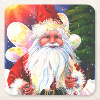 The Santa Fairy Square Paper Coaster