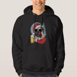 The Santa Hat Pug Is My Spirit Animal Hoodie