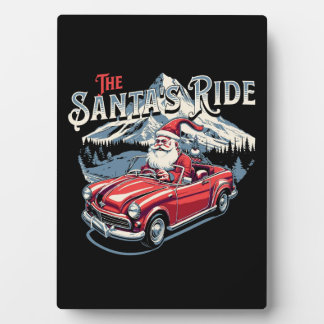 The santa's ride. plaque