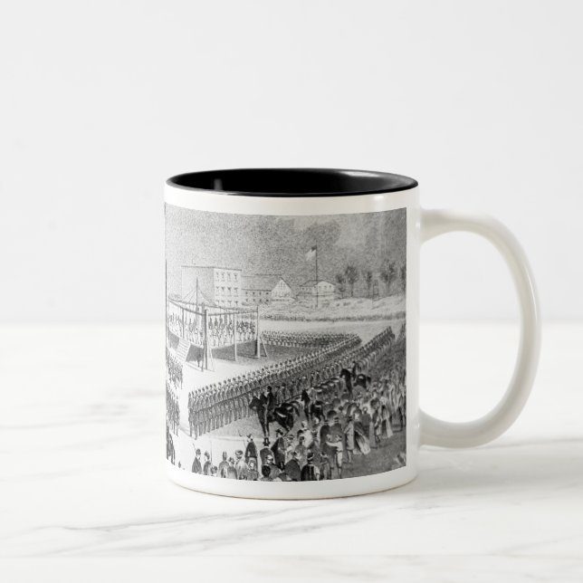 The Santee Sioux Uprising, Mankato, Minnesota, 186 Two-Tone Coffee Mug (Right)