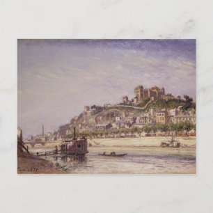 The Saone at Lyons, 1875 Postcard
