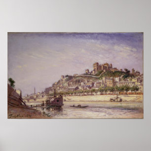 The Saone at Lyons, 1875 Poster