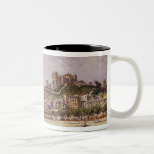 The Saone at Lyons, 1875 Two-Tone Coffee Mug