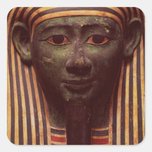 The sarcophagus of Psametik (664-610BC) detail of Square Sticker