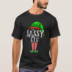 The Sassy Elf Family Matching Group Christmas Gift T-Shirt