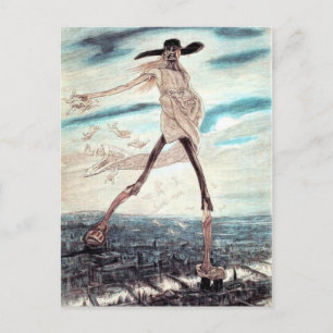 The Satanic Satan Sowing Tares postcard