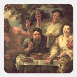 The Satyr and the Peasants Square Sticker