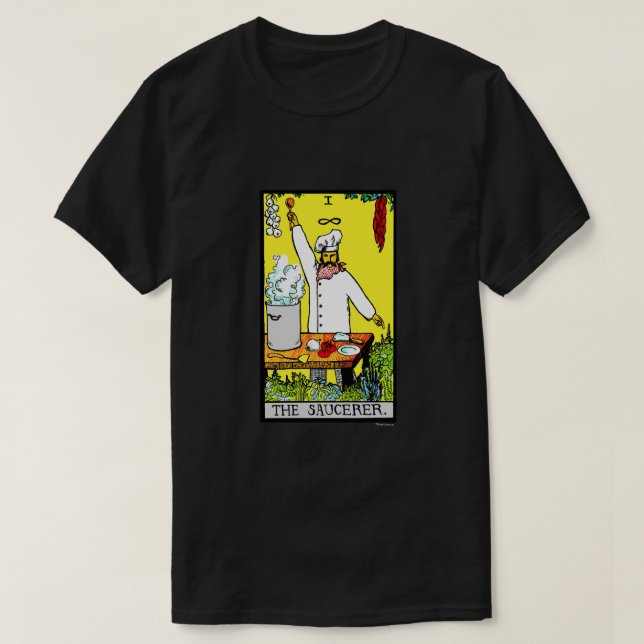 The Saucerer Full Colour T-Shirt (Design Front)