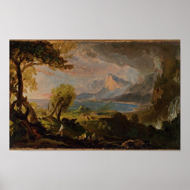 The Savage State (1834) — Thomas Cole Poster (Front)