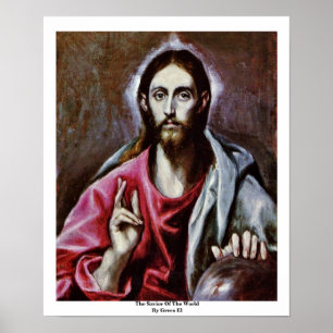 The Saviour Of The World By Greco El Poster