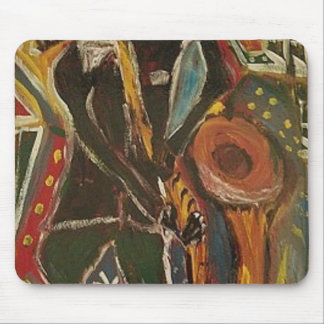 THE SAX PLAYER MOUSE PAD