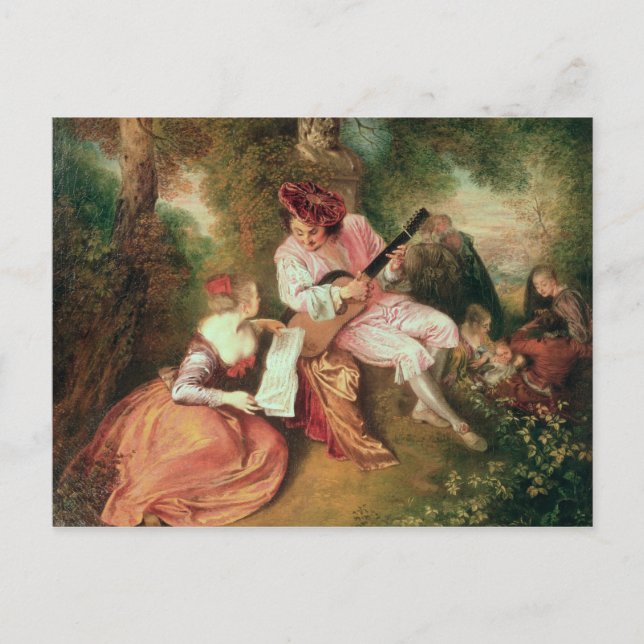 The Scale of Love, 1715-18 Postcard (Front)