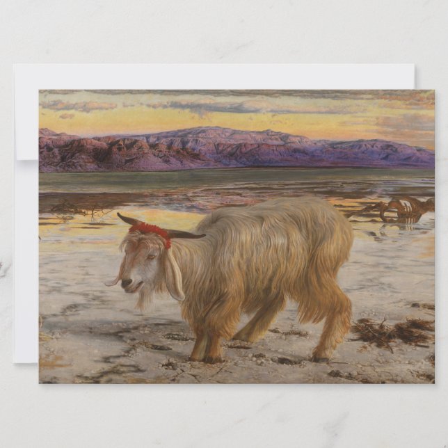 The Scapegoat (by William Holman Hunt) Card (Front)