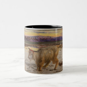 The Scapegoat (by William Holman Hunt) Two-Tone Coffee Mug