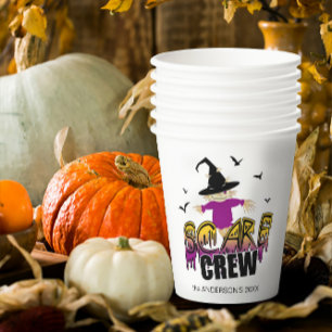 The Scare Crew Welcome Purple ID1002 Paper Cups