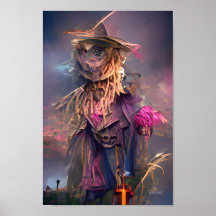 the scarecrow fantasy art illustration poster