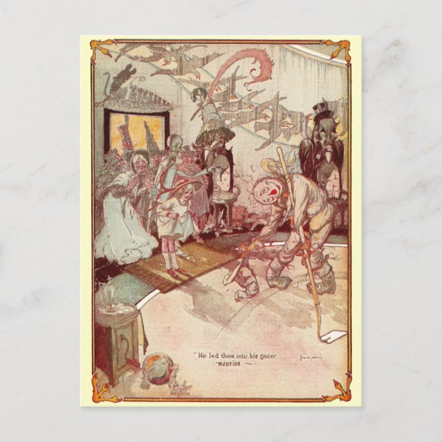 The Scarecrow's Queer Mansion Postcard (Front)